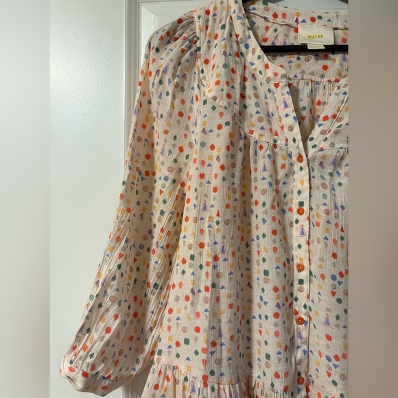 Anthropologie Cream Women's Top/dress in size medium - Picture 7 of 14